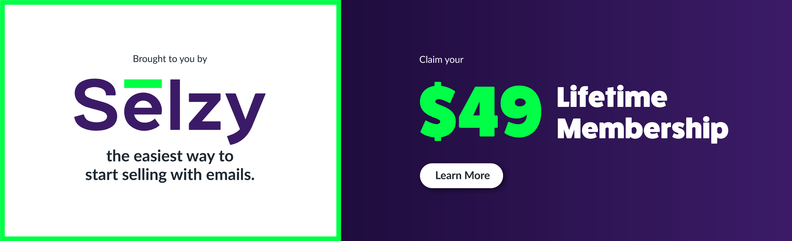 Claim Your $49 Lifetime Membership With Selzy